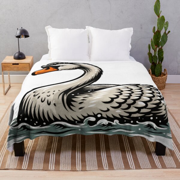 Item preview, Sticker - Decal - Elegant Swan on Still Waters designed and sold by ForeverPrintsOK.