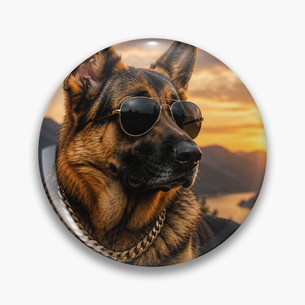 Item preview, Cool German Shepherd Portrait Design Art designed and sold by BagFactoryUK.