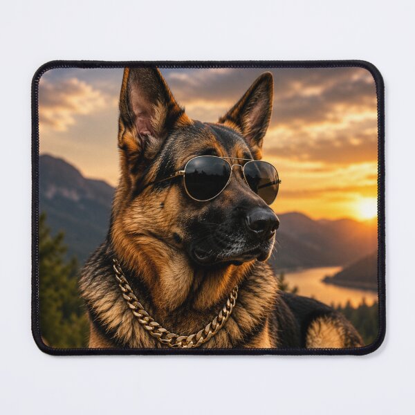 Item preview, Cool German Shepherd Portrait Design Art designed and sold by BagFactoryUK.
