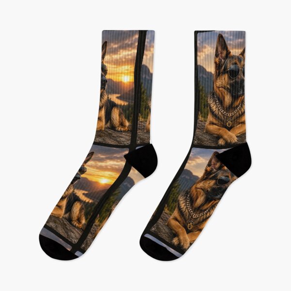 Item preview, Cool German Shepherd Portrait Design Art designed and sold by BagFactoryUK.