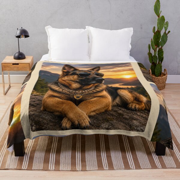 Item preview, Cool German Shepherd Portrait Design Art designed and sold by BagFactoryUK.