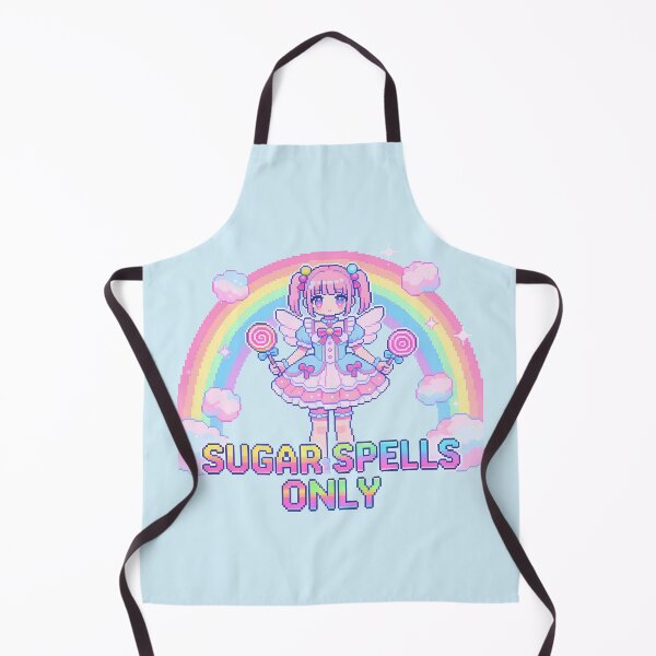 Item preview, "Sugar Spells Only" - Cute Pixel Art Magical Girl (Pastel Rainbow) designed and sold by PotionPixelArt.