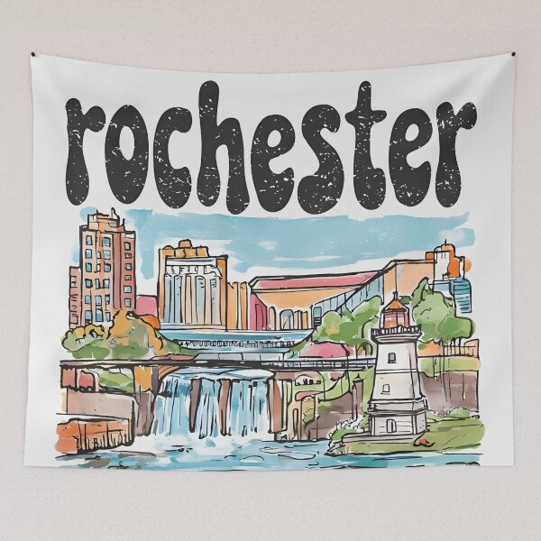 Item preview, Rochester New York Skyline Cute Cityscape designed and sold by HowToCanadian.