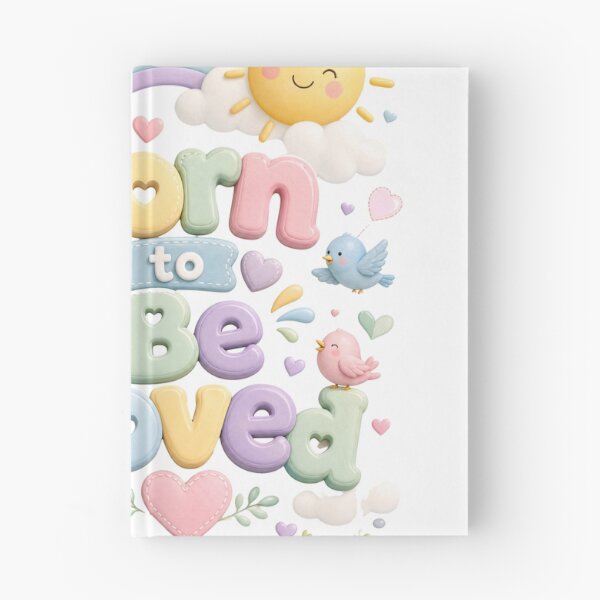 Item preview, Born to Be Loved | Cute Positive Affirmation Typography T-Shirt designed and sold by rushaib.