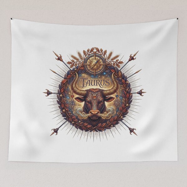 Item preview, Vintage Celestial Mystical Taurus designed and sold by Grandtshirt | Creative Print Designs.