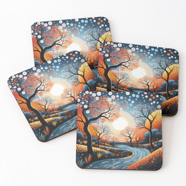 Item preview, Aboriginal Inspired Dot Art - Wonderful Night Park designed and sold by GrinGalore.