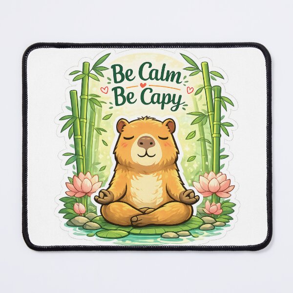 Item preview, Zen Capybara Peaceful Meditation designed and sold by loukaidigitals.