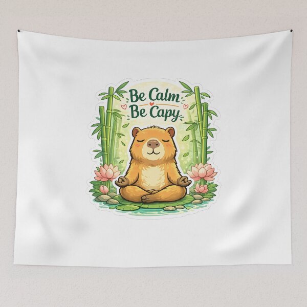 Item preview, Zen Capybara Peaceful Meditation designed and sold by loukaidigitals.