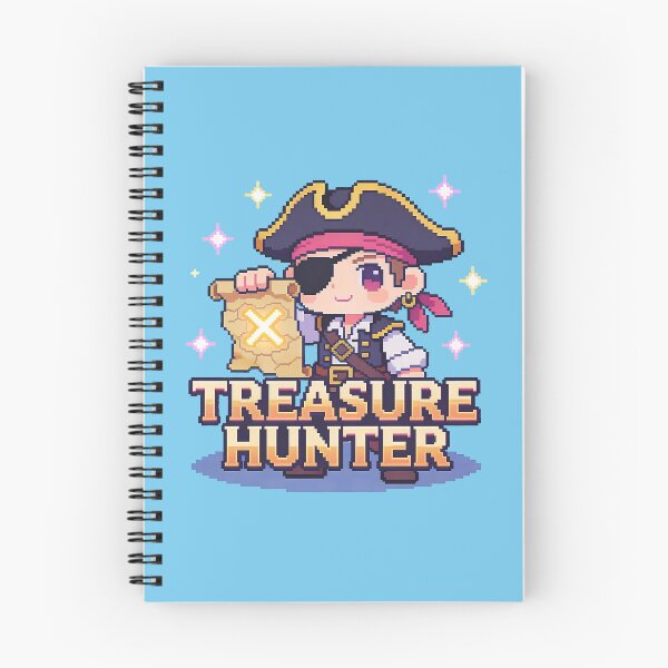 Item preview, Cute Pirate Treasure Hunter Pixel Art (Chibi Adventure) designed and sold by PotionPixelArt.