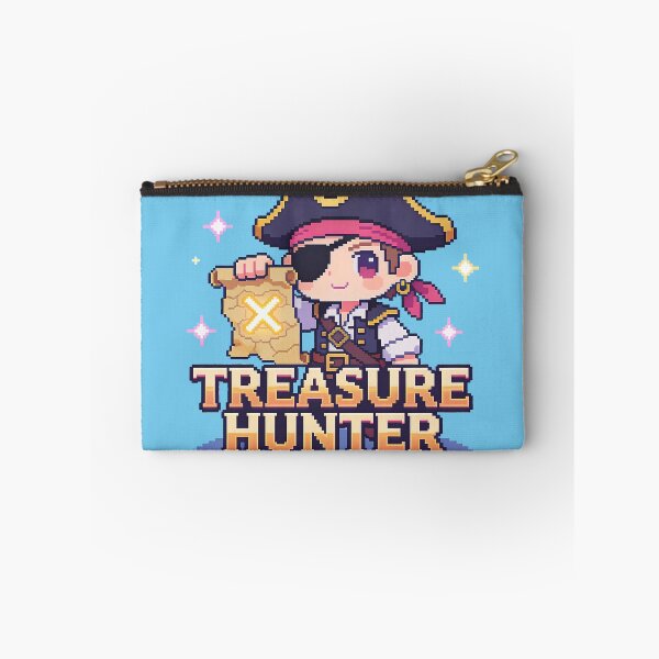 Item preview, Cute Pirate Treasure Hunter Pixel Art (Chibi Adventure) designed and sold by PotionPixelArt.