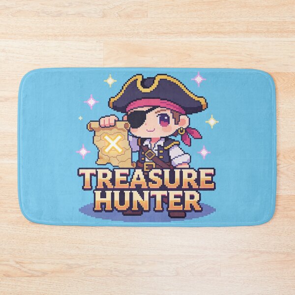 Item preview, Cute Pirate Treasure Hunter Pixel Art (Chibi Adventure) designed and sold by PotionPixelArt.