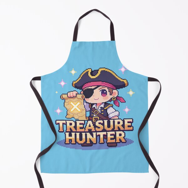 Item preview, Cute Pirate Treasure Hunter Pixel Art (Chibi Adventure) designed and sold by PotionPixelArt.