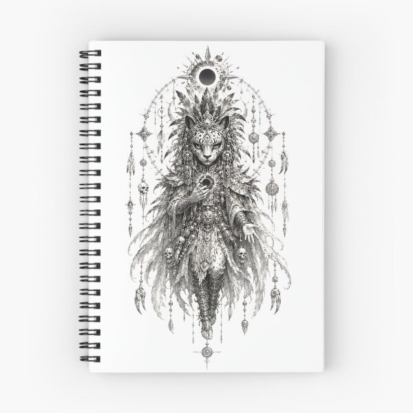 Item preview, Jaguar Eclipse Shaman – Ritual Guardian of the Black Sun designed and sold by ShadowSpriteArt.