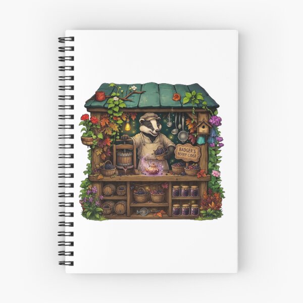 Item preview, Badger's Berry Cider | Cozy Woodland Cider Stand | Enchanted Forest Brewery | Autumn Cottagecore Market | Cute Badger Shop | Whimsical Sticker designed and sold by MrDev.