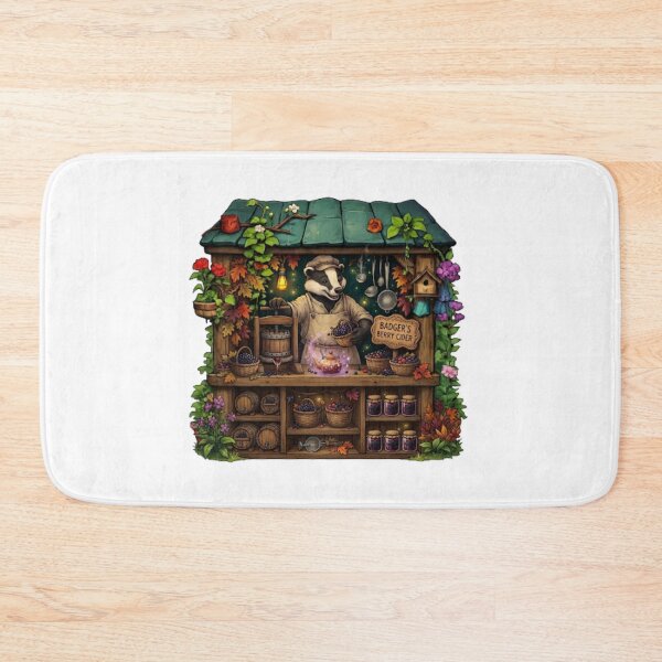 Item preview, Badger's Berry Cider | Cozy Woodland Cider Stand | Enchanted Forest Brewery | Autumn Cottagecore Market | Cute Badger Shop | Whimsical Sticker designed and sold by MrDev.
