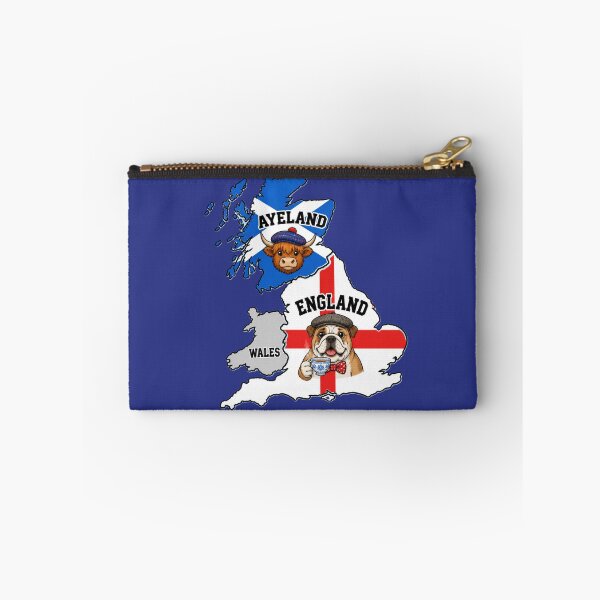 Item preview, Funny England Scotland Map Split Design – ENGLAND vs AYELAND UK Flag Joke designed and sold by Ink & Highlands.