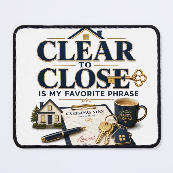 Item preview, Clear to Close Real Estate Humor designed and sold by AVID Company.