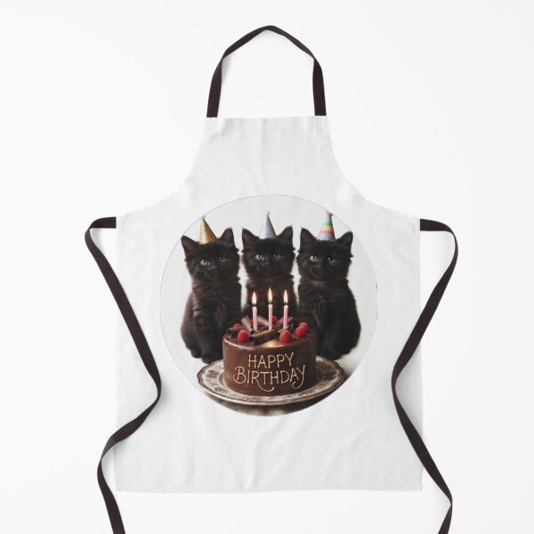 Item preview, Three Black Kittens Birthday Party – Cute Cat Sticker designed and sold by Fatomfatom.