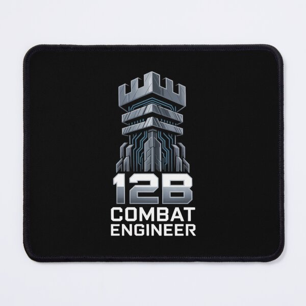Item preview, 12B Combat Engineer — U.S. Army MOS Castle Emblem Military Engineering Design designed and sold by GFamilyC.
