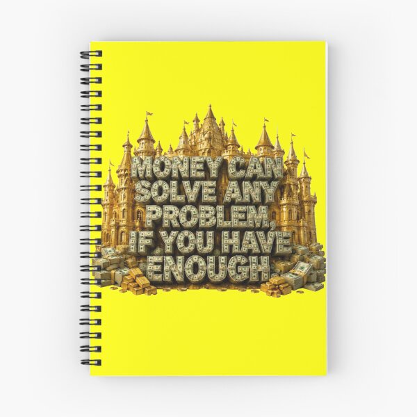 Item preview, Money Can Solve Any Problem Quote - Luxury Golden Castle Sticker designed and sold by Scro-Ciob-Shop.
