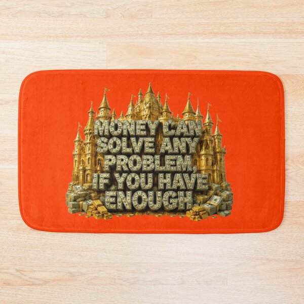 Item preview, Money Can Solve Any Problem Quote - Luxury Golden Castle Sticker designed and sold by Scro-Ciob-Shop.