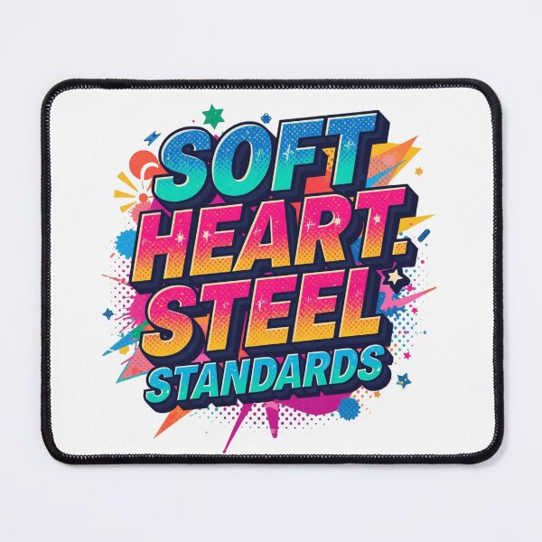Item preview, Soft Heart Steel Standards. Bold Motivational Typography. Inspirational Mindset Quote.  Modern Aesthetic Statement designed and sold by Aarvya Fashion Club ( A.F.C ).