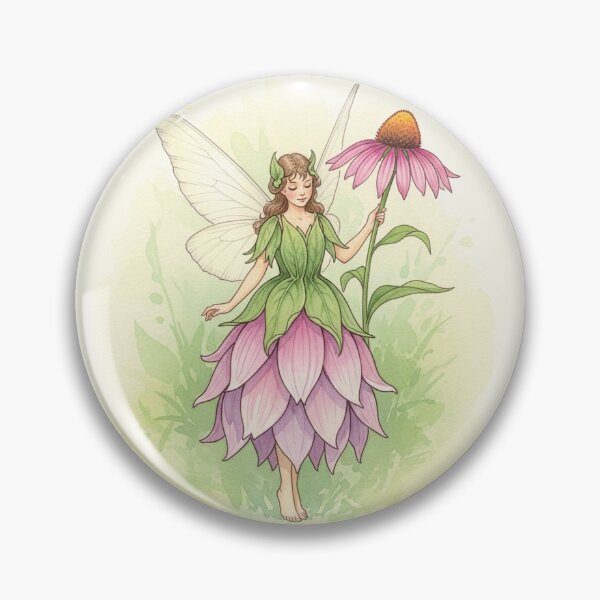 Item preview, Graceful Echinacea Flower Fairy designed and sold by Pasteltone.
