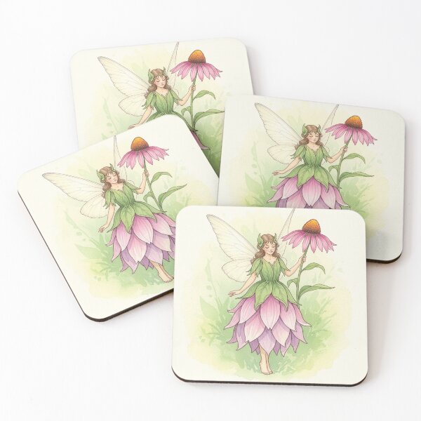 Item preview, Graceful Echinacea Flower Fairy designed and sold by Pasteltone.