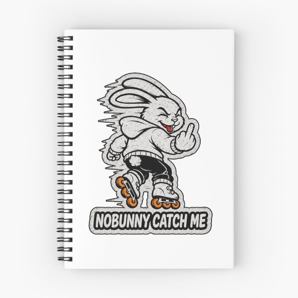 Item preview, No Bunny Catches Me – Funny Roller Skating Bunny Sticker, T-Shirt & Hoodie designed and sold by bunnymode.