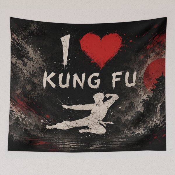 Item preview, I Love Kung Fu | Martial Arts Warrior designed and sold by Fei Long Design Hub.
