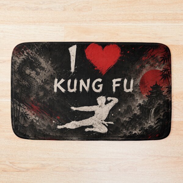 Item preview, I Love Kung Fu | Martial Arts Warrior designed and sold by Fei Long Design Hub.
