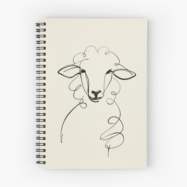 Item preview, Minimalist Sheep Line Drawing designed and sold by lautir.