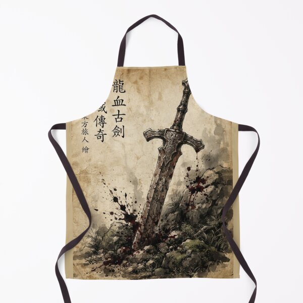 Item preview, The Legendary Blade and Dragon’s Legacy Sumi-e Ink Wash designed and sold by DuckOddity.