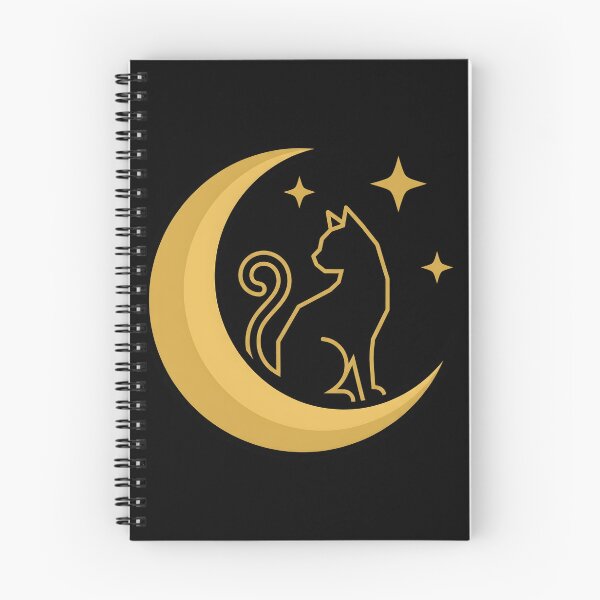 Item preview, Minimal Black Cat on Crescent Moon Halloween Design designed and sold by fawzimorsy.