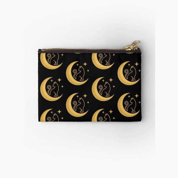 Item preview, Minimal Black Cat on Crescent Moon Halloween Design designed and sold by fawzimorsy.