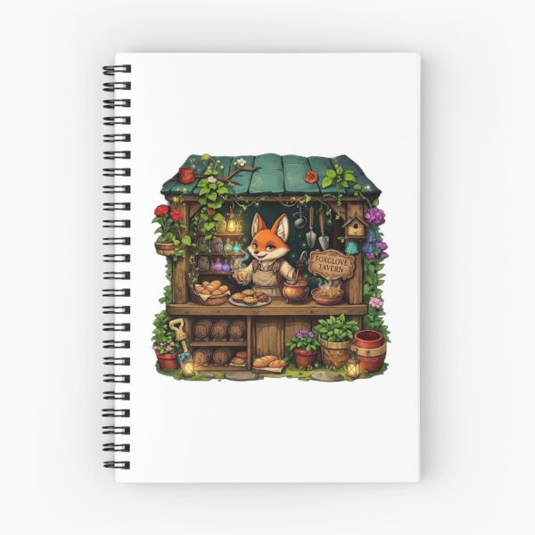 Item preview, Foxglove Tavern | Cozy Woodland Inn | Enchanted Fox Tavern Keeper | Fantasy Cottagecore Pub | Magical Forest Café | Whimsical Sticker designed and sold by MrDev.