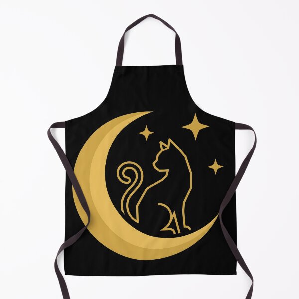 Item preview, Minimal Black Cat on Crescent Moon Halloween Design designed and sold by fawzimorsy.
