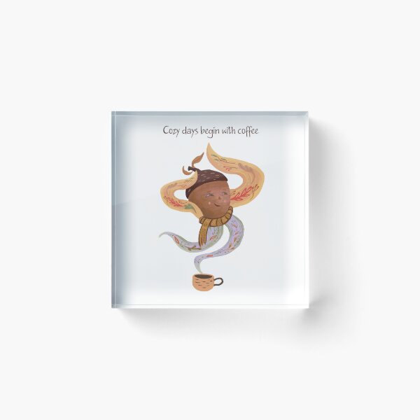 Item preview, Cozy Acorn Coffee Quote designed and sold by FaliushART.