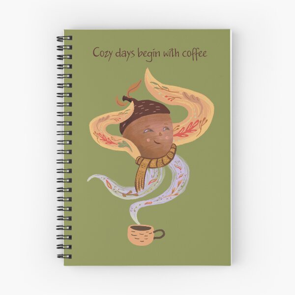 Item preview, Cozy Acorn Coffee Quote designed and sold by FaliushART.