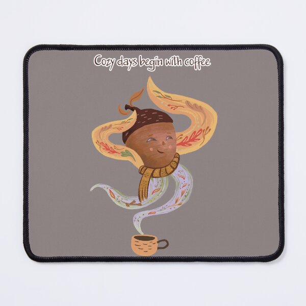 Item preview, Cozy Acorn Coffee Quote designed and sold by FaliushART.