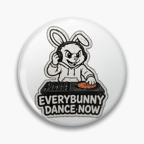 Item preview, EveryBunny Dance Now – Funny DJ Bunny Sticker, T-Shirt & Hoodie designed and sold by bunnymode.
