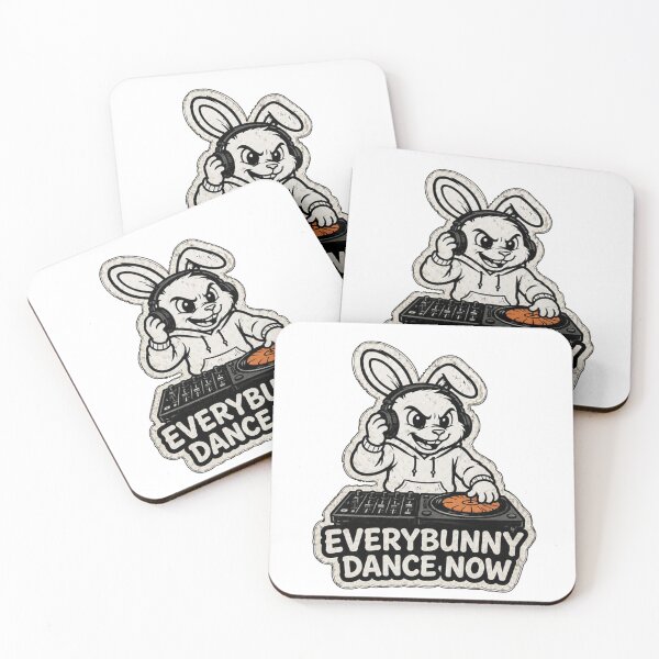 Item preview, EveryBunny Dance Now – Funny DJ Bunny Sticker, T-Shirt & Hoodie designed and sold by bunnymode.