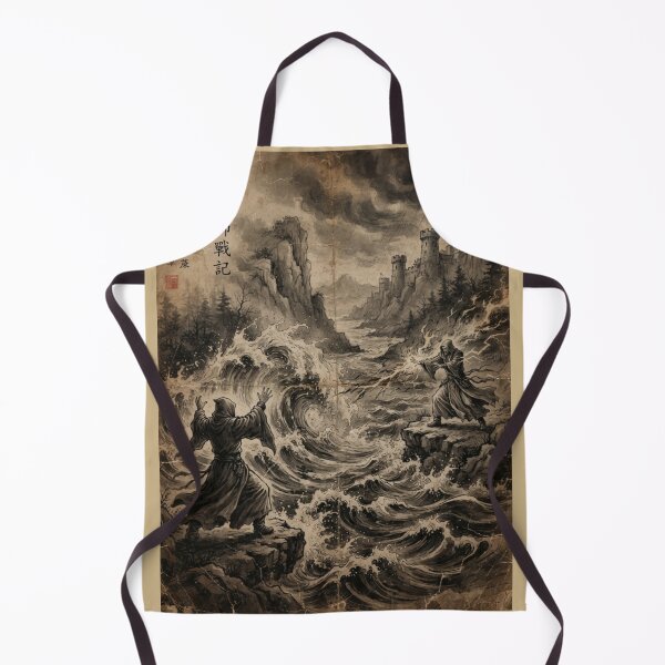Item preview, Duel of the Primal MMagicages Sumi-e Ink Wash designed and sold by DuckOddity.