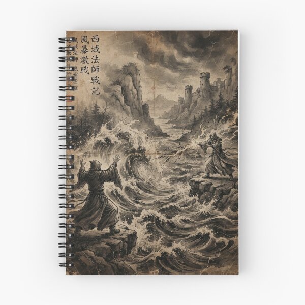 Item preview, Duel of the Primal MMagicages Sumi-e Ink Wash designed and sold by DuckOddity.