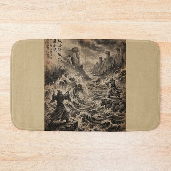 Item preview, Duel of the Primal MMagicages Sumi-e Ink Wash designed and sold by DuckOddity.