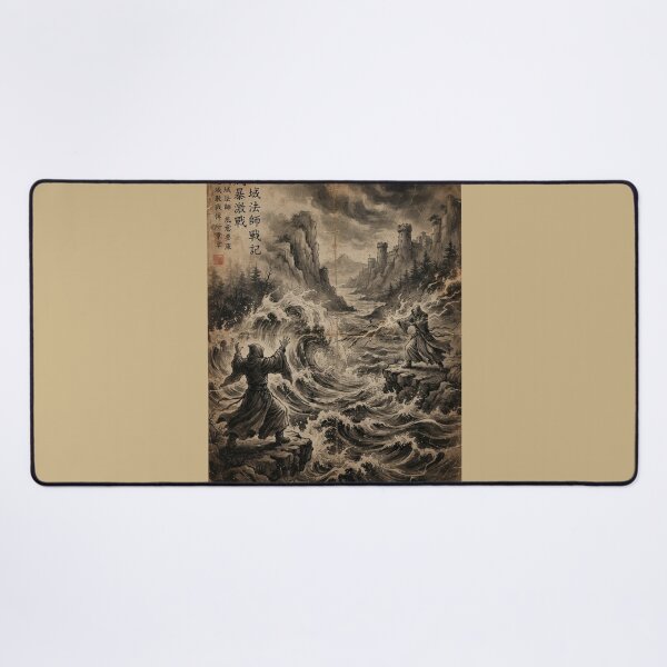 Item preview, Duel of the Primal MMagicages Sumi-e Ink Wash designed and sold by DuckOddity.