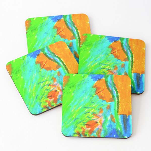 Item preview, Abstract in green and orange designed and sold by Tereza Pilar  Art.