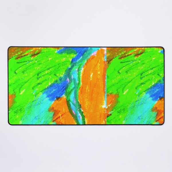 Item preview, Abstract in green and orange designed and sold by Tereza Pilar Art.