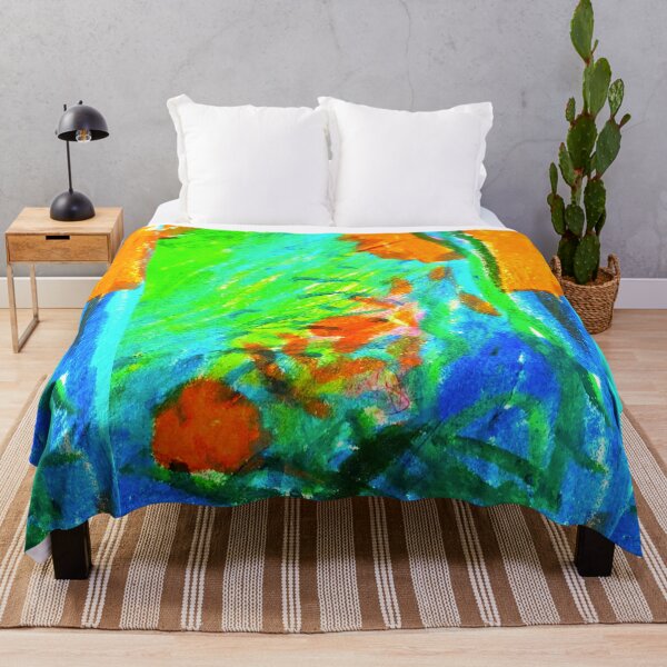 Item preview, Abstract in green and orange designed and sold by Tereza Pilar Art.