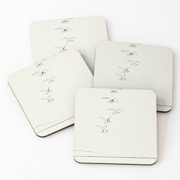 Item preview, Minimalist seagulls in Flight designed and sold by lautir.